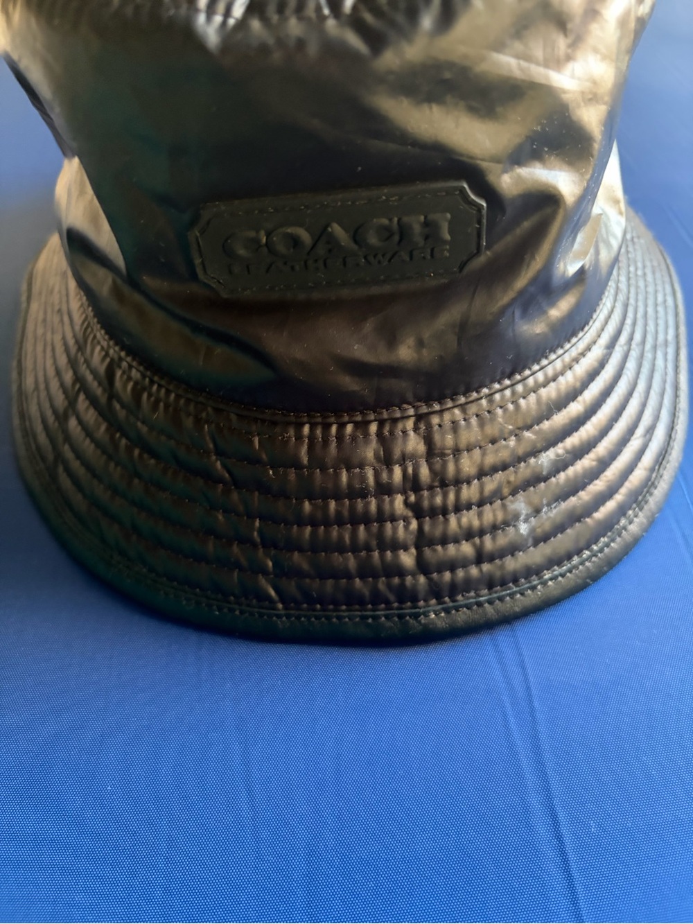 Coach reversible mono print Black Bucket Hat